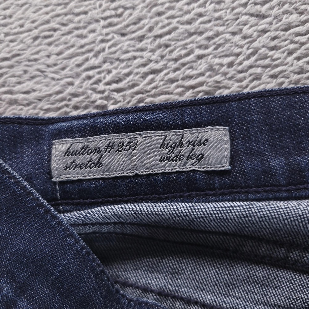 Citizens Of Humanity Jeans Womens 29 Blue High Rise Wide Leg Dark Wash Stretch - Picture 4 of 11